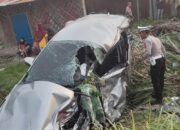 Innova Tersambar KA Sri Billah Utama Di Sergai, Pengemudi Luka Parah