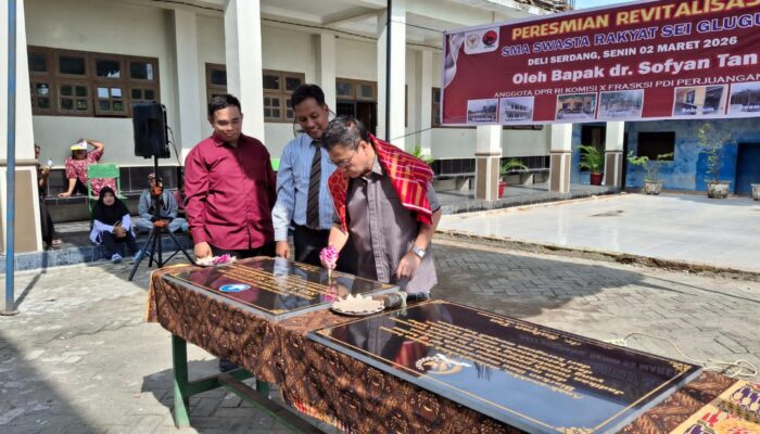 Sofyan Tan Resmikan Dua Gedung Sekolah Di Pancur Batu, Revitalisasi Capai Rp2 Miliar