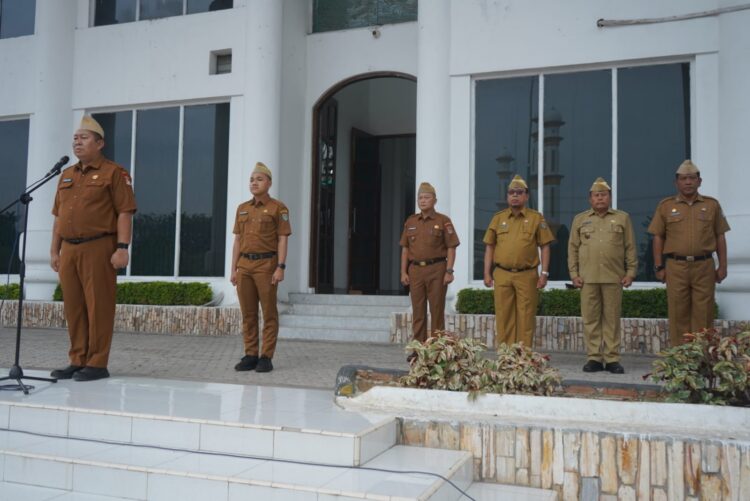 Sekda Asahan Pimpin Apel Gabungan