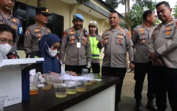 Polres Sergai Tes Urine Mendadak Seluruh Personel Tanpa Terkecuali
