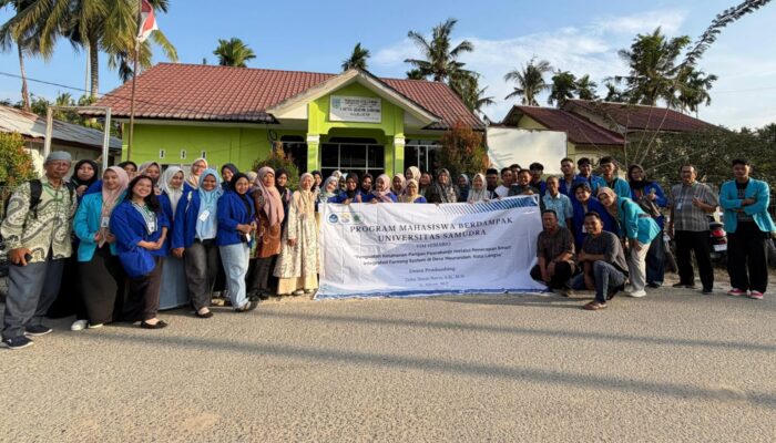 Program Mahasiswa Berdampak 2026: Tim Himabio Unsam Terapkan Smart Integrated Farming System di Meurandeh