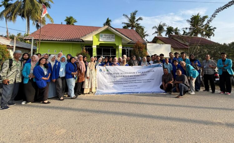 Program Mahasiswa Berdampak 2026: Tim Himabio Unsam Terapkan Smart Integrated Farming System di Meurandeh
