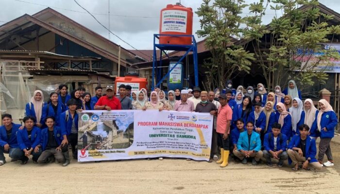 Program Mahasiswa Berdampak 2026: Tim HIMFISA Universitas Samudra Terapkan Inovasi Sistem Filtrasi Hybrid Berbasis Gravitasi Di Tamiang