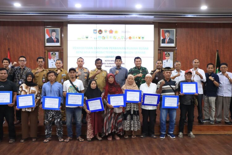 Pemko Binjai Salurkan Bantuan Rehabilitasi Pascabencana, Pastikan Tepat Sasaran dan Akuntabel