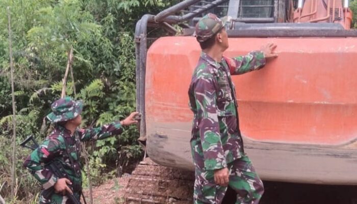 Operasi Dini Hari di Madina, Tim Gabungan TNI/Polri Sita 6 Excavator Tambang Ilegal