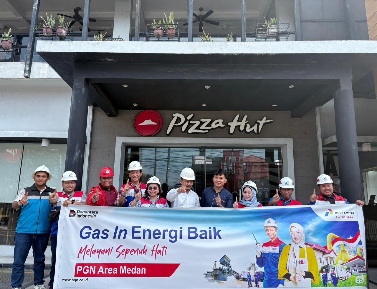 PGN Area Medan Gas In Dua Outlet Pizza Hut, Dorong Pertumbuhan Pelanggan Kecil Tahun 2026