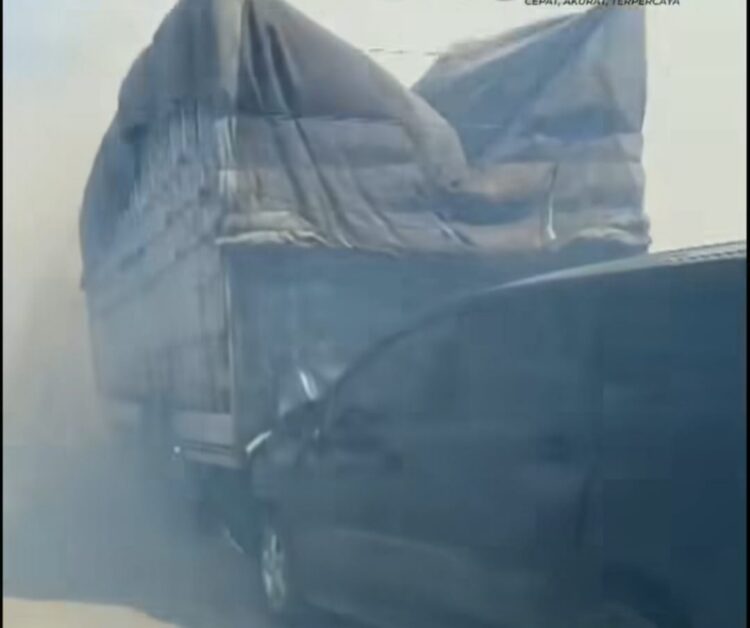 Asap Kebakaran Lahan Tol Binjai-Stabat Picu Kecelakaan