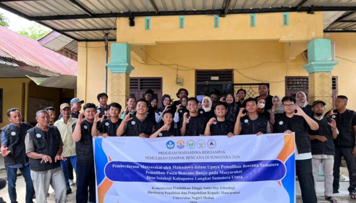 Mahasiswa Pendidikan Geografi Edukasi Anak Desa Salahaji Tentang Bencana