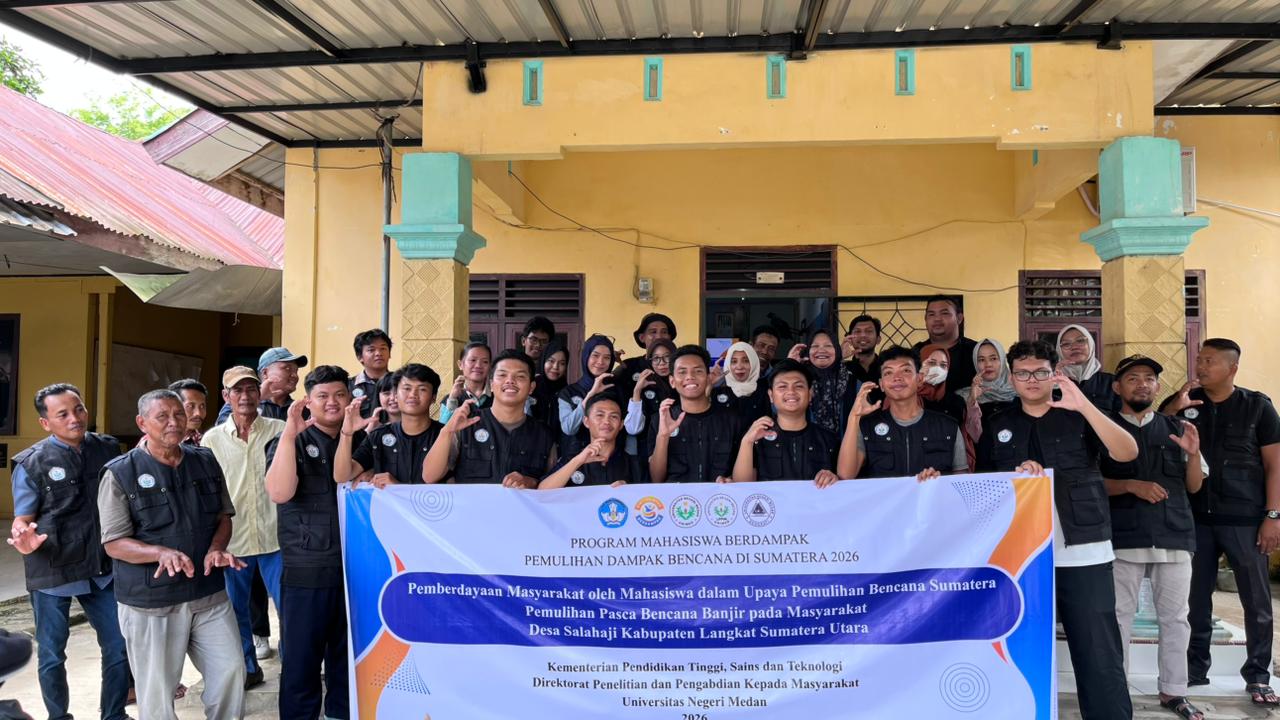 Mahasiswa Pendidikan Geografi Edukasi Anak Desa Salahaji Tentang Bencana