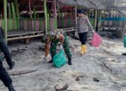 Dukung Program Presiden RI, Polres Aceh Singkil dan Kodim 0109 Bersihkan Pantai