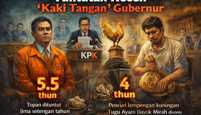 Tuntutan Receh “Kaki Tangan” Gubernur