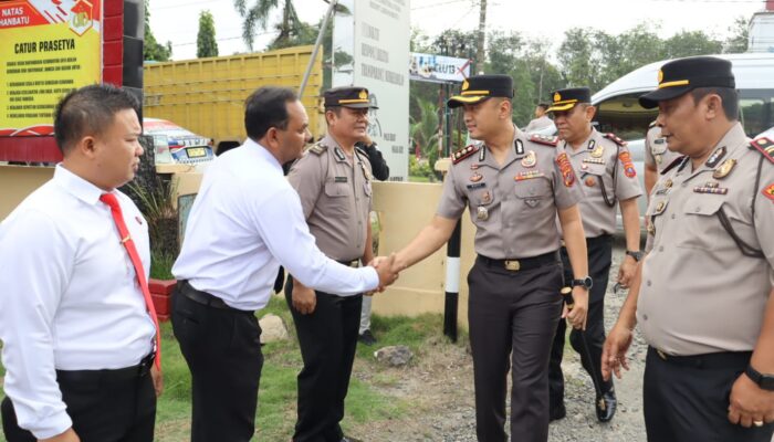 Kapolres Labuhanbatu Cek Kesiapan Polsek Aek Natas dan Marbau di Bulan Suci Ramadhan