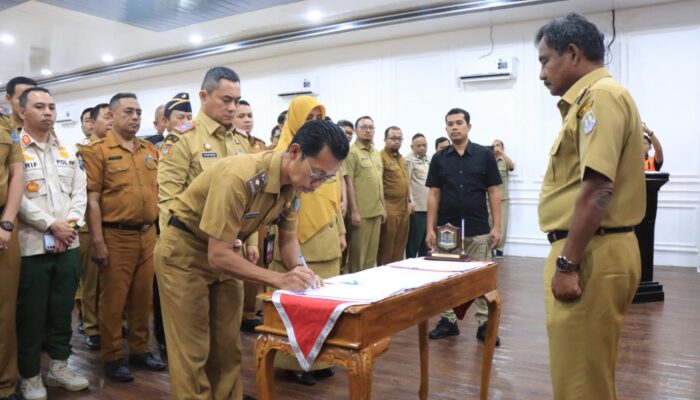 Penandatanganan Perjanjian Kinerja, Wali Kota Binjai Dorong Inovasi dan Efisiensi OPD