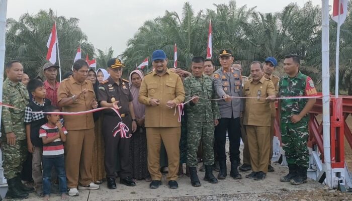 Jembatan Bailey Di Aceh Tamiang Diresmikan