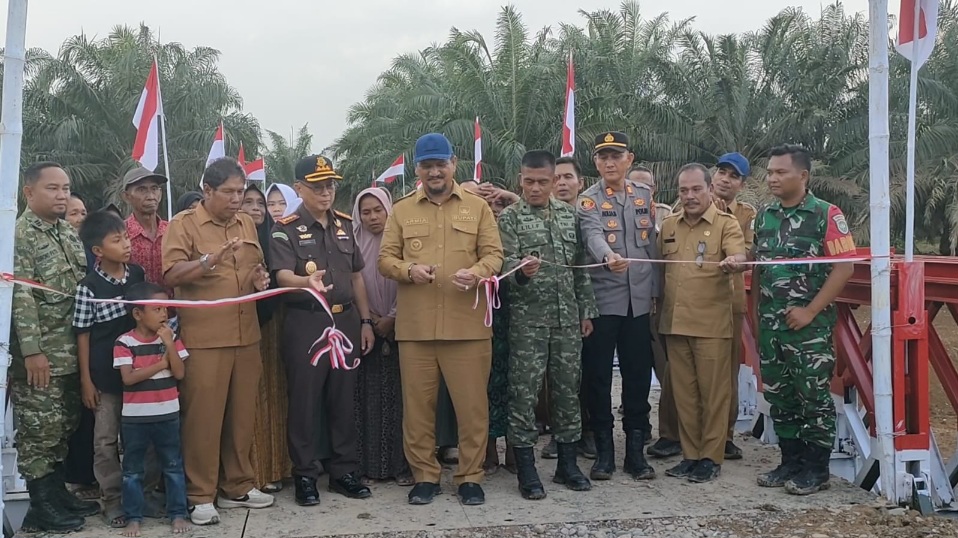 Jembatan Bailey Di Aceh Tamiang Diresmikan