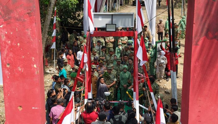 Kasad Simanjuntak Launching 200 Jembatan Garuda di Seluruh Indonesia dari Aceh Utara