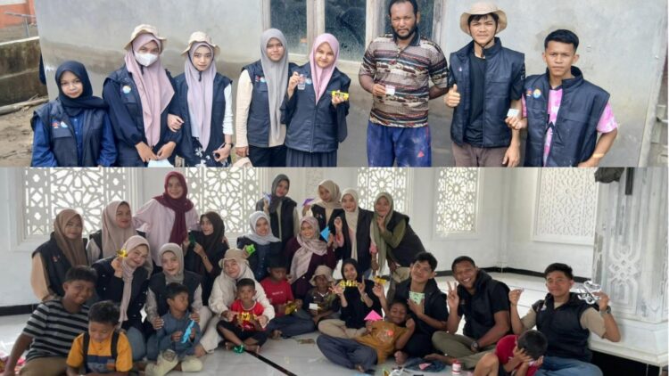 Mahasiswa UBBG Bangun Sumur dan Lakukan Trauma Healing untuk Korban Banjir di Pidie Jaya