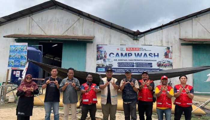 Deputi Kemenko PMK Kunjungi Camp WASH PMI Aceh Tamiang