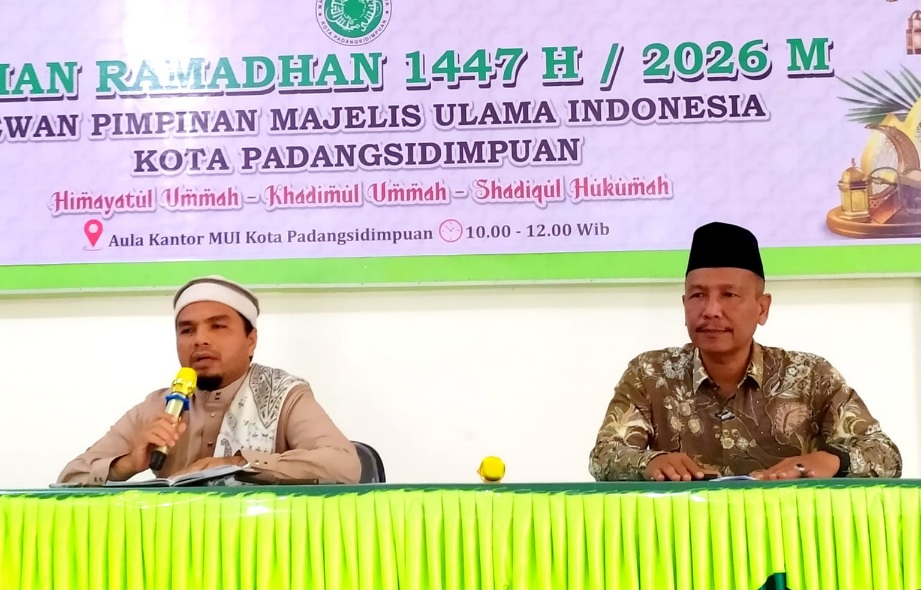 MUI Padangsidimpuan Ingatkan Umat Islam Hindari Ria Saat Berinfaq Atau Bersedekah