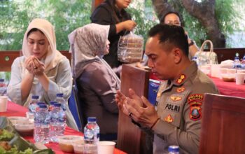 Kapolres Binjai Buka Puasa Bersama PJU Jelang Pergeseran Pasukan Ops Ketupat Toba 2026