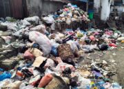 Sampah Menumpuk dan Berbau Menyengat di Jalan Keliling Pasar Kotanopan, Warga Geram