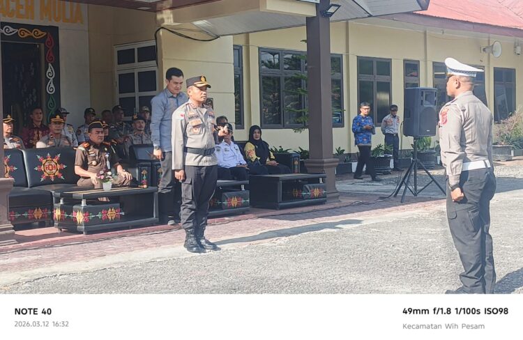 Kapolres Bener Meriah Pimpin Apel Operasi Ketupat 2026