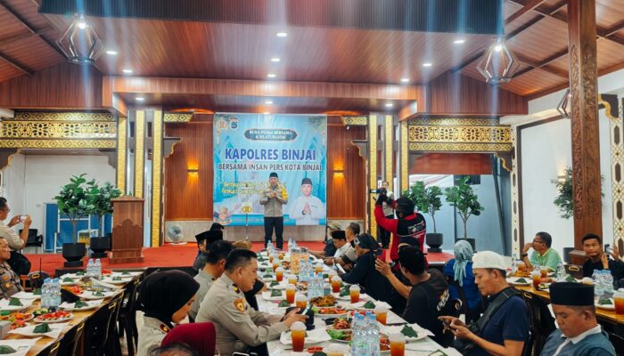 Buka Puasa Bersama Wartawan, Kapolres Binjai: Pers Mitra Strategis Kepolisian