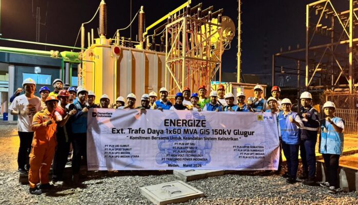 Perkuat Pasokan Listrik Kota Medan, PLN Energize Bay Trafo Daya #4 GIS 150 kV Glugur