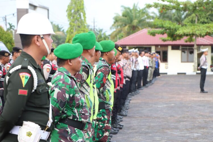 Polres Aceh Singkil Siagakan Puluhan Personel Gabungan Amankan Idul Fitri 1447 H