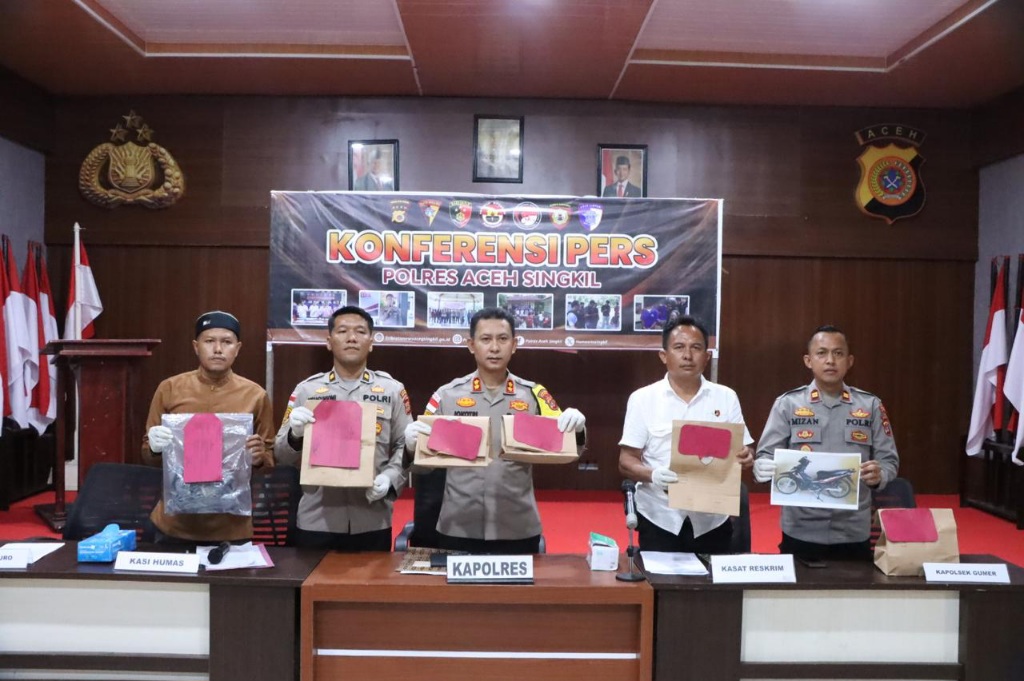 Polres Aceh Singkil Ungkap Empat Kasus Yang Sempat Gegerkan Publik