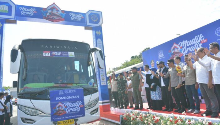 2.070 Peserta Mudik Gratis Diberangkatkan dari Banda Aceh