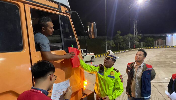 Sat Lantas Polres Batubara Imbau Pengemudi Jalan Tol