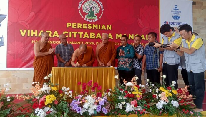 Ketua Umum Sangha Theravada Indonesia Hadiri Peresmian Vihara Cittaballa Mangala