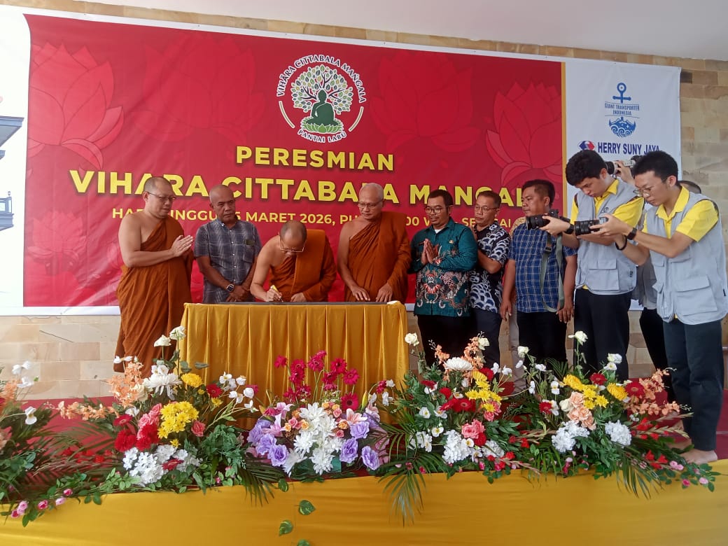 Ketua Umum Sangha Theravada Indonesia Hadiri Peresmian Vihara Cittaballa Mangala