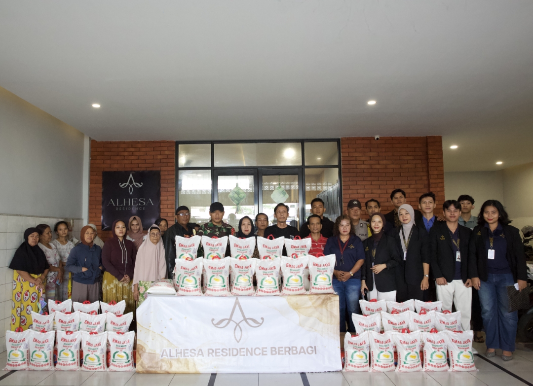 Ramadan Penuh Berkah, Alhesa Residence Berbagi Sembako Untuk Warga Sekitar Sambut Idul Fitri 1447 H