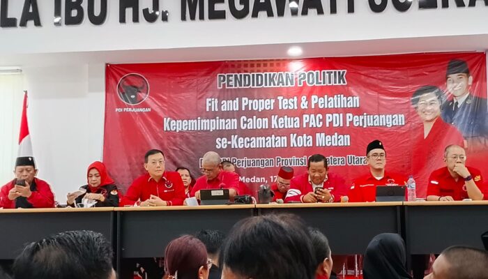 DPD PDIP Sumut Gelar Fit and Proper Test Calon Ketua PAC se-Kota Medan
