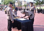 Kapolres Langsa Pimpin Sertijab Waka Polres, Kabag Ops dan Dua Kapolsek