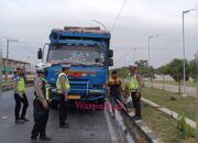 Satlantas Polres Sergai Akan Tindak Tegas Sopir Truk Bandel Parkir di Alun-Alun Jalinsum
