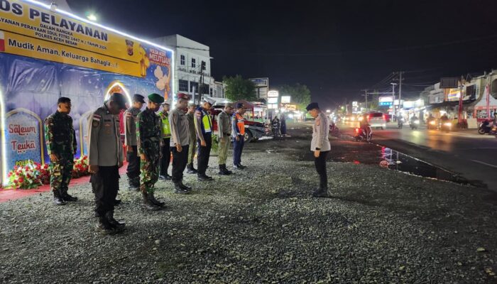 Satpol PP – WH Aceh Besar Siagakan Personel di Empat Pos Pengamanan Mudik