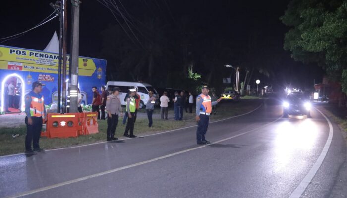 Pastikan Mudik Aman dan Lancar, Petugas Pos Ketupat Lhoknga Disemangati Bupati Aceh Besar