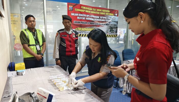 Pilot, Awak Pesawat dan Sopir Angkutan Darat di Bandara Kualanamu Tes Urine