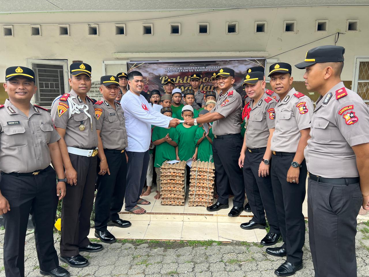 Siswa SIP Angkatan 55 Gelar Bakti Sosial Di Panti Asuhan Di Medan