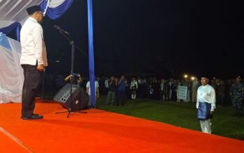 Asri Ludin Tambunan Lepas 1447 Peserta Pawai Takbiran Pemkab Deliserdang di Pantai Labu