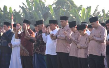 Bupati dan Wabup Deliserdang Salat Ied di Sunggal, Idul Fitri Hari Kemenangan Kegembiraan Bagi Seluruh Umat