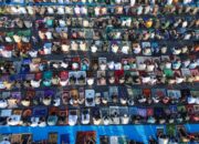 TNI dan Masyarakat Salat Idulfitri di Lapangan Jenderal Sudirman Korem Lhokseumawe