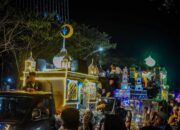 Warga Medan Utara Antusias Saksikan Pawai Takbiran Malam Idulfitri