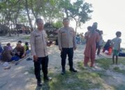 Personel Polsek Pantai Labu Pantau Objek Wisata saat Libur Idul Fitri