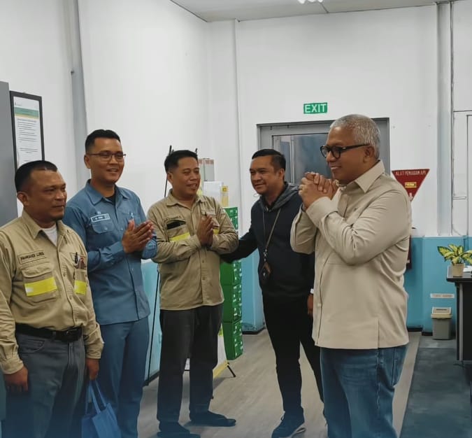 Jaga Semangat Karyawan, Direktur Inalum Hadir Di Area Operasional Saat Idul Fitri
