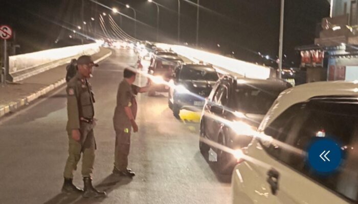 Satpol PP Samosir Amankan Titik Keramaian Lebaran 2026