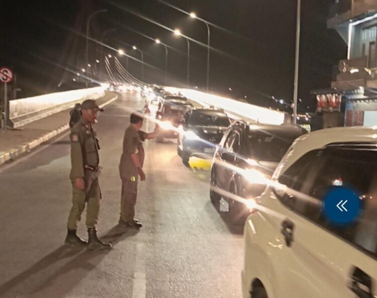 Satpol PP Samosir Amankan Titik Keramaian Lebaran 2026